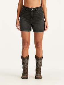HI A-LINE SHORT MELLOW BLACK