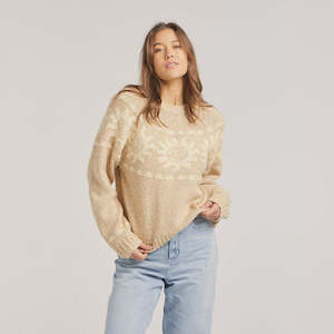 Womens Knitwear: SUNRAYS KNIT CREW SUNLIGHT