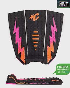 GROM MICK EUGENE FANNING LITE ECOPURE : BLACK FLURO RED FADE PINK