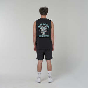 Crate Fangs & Feathers Muscle Singlet - Black