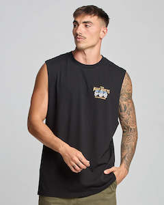 Mens Tanks: CAPTAIN COOKED | MUSCLE - BLACK