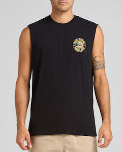 Mens Tanks: CAUGHT FK ALL | MUSCLE - BLACK