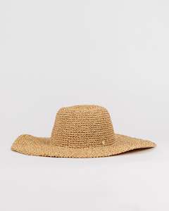 ROMANCE STRAW HAT - CARAMEL / INCENSE 1