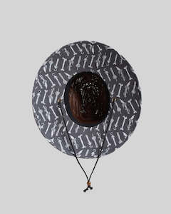 Sun Hats: PORT SIDE AHOY FKRS | STRAW HAT - BROWN