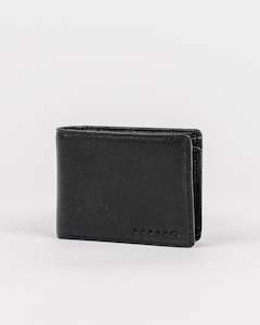 Wallets: HIGH RIVER 2 LEATHER WALLET - BLACK