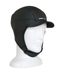 Surf Hoods: DEFENDER CAP HOOD 2MM - 002 BLACK