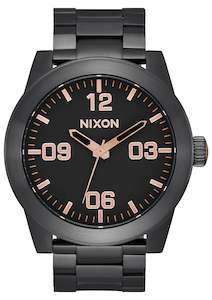 Mens Watches: Corporal SS All Black / Rose Gold