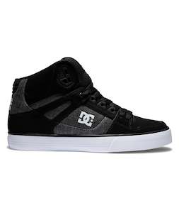 Dc: PURE HIGH-TOP WC - BLACK/BATTLESHIP
