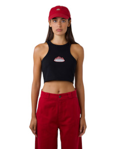 Dickies: Fire Boy Crop Tank - BLACK