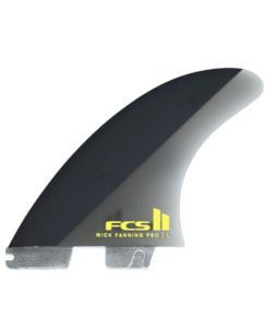 FCS II MF PG Black/Acid Medium Tri Fins