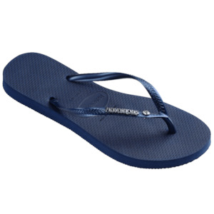 Slim Metal Logo Crystal II 0555 - Navy Blue