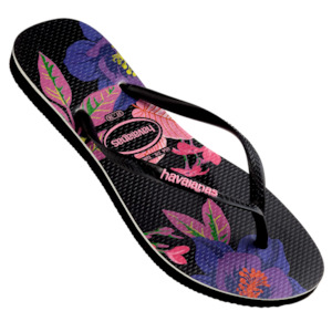 Slim Floral Colours 0090 - Black