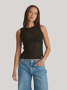 LADDER RIB TANK BLACK