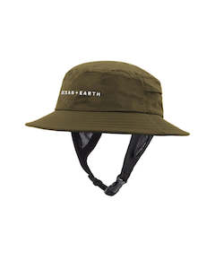 Ocean Earth: YOUTH BINGIN S/PEAK SURF HAT - Olive