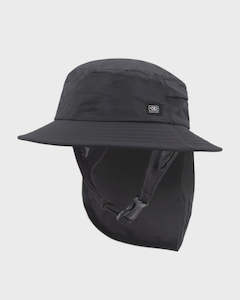 Ocean Earth: O&E Indo Stiff Peak Surf Hat Charcoal