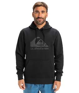 Quiksilver: COMP LOGO HOODIE - BLACK