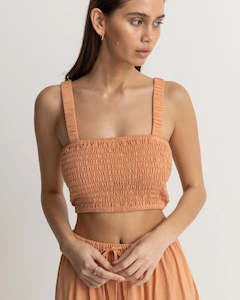 Sammy Smocked Top-Peach