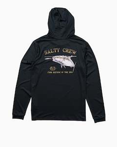 Salty Crew: SURFACE HOOD SUNSHIRT-NAVY