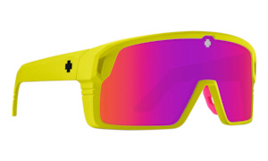 Spy 1: Monolith - Matte Neon Yellow - Happy Grey Green w/ Pink Spectra Mirror