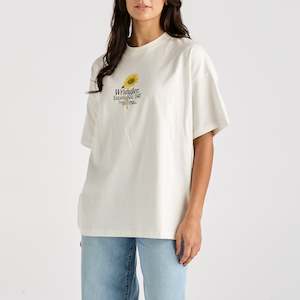 SUNFLOWER BOXY TEE VINTAGE WHITE