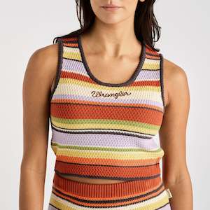Wrangler: FLAT KNIT TANK SUNSET MULTI