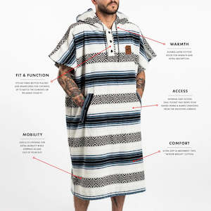 OSO CHANGING PONCHO - WHITE