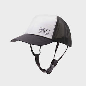 Surf Hats: DESERTS MESH TRUCKER SURF CAP - White Marle
