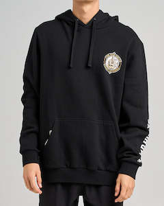 Fleece: FK OFF FISH ON | HOODED PULLOVER - BLACK