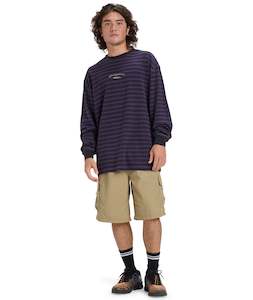 MERCURY OLD HOOPS LS TEE - PURPLE VELVET