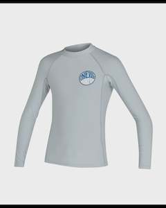 Rashvests: BOYS REACTOR UV LS RASH VEST - 271 COOL GREY