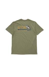 Tees: LIVE BAIT PREMIUM SS TEE - DUSTY OLIVE
