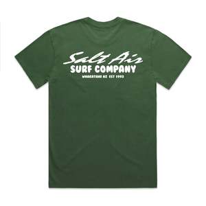 SURF CO PUFF - Heavy Tee - Faded Forest