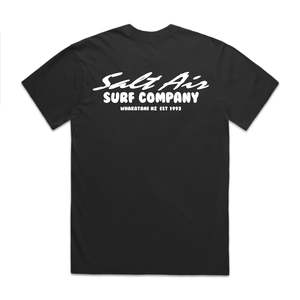 SURF CO PUFF - Heavy Tee - Faded Black