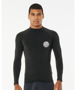 Mens: ICONS UPF BRUSHED L/S - BLACK