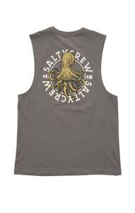 Mens: TENTACLES MUSCLE TANK - CHARCOAL