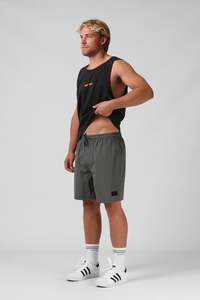 Bottoms: Surf Trunk - Khaki Grey