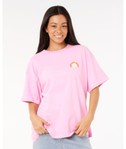 Tees 1: LUXE SURF HERITAGE TEE - PASTEL PINK