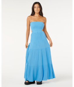 PREMIUM SURF MAXI DRESS - AZURE BLUE