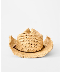 CRUSHABLE STRAW COWGIRL HAT - NATURAL