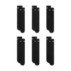 Footwear: Nike Everyday Cushioned 6PK - BLACK/WHITE
