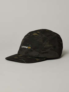 Headwear: J.A.FISHERMAN 5-PANEL CAP - BLACK CAMO