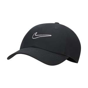 Nike Club - Unstructured Swoosh Cap - BLACK/BLACK