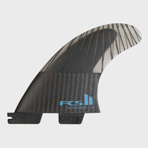 FCS II Performer PC Carbon Medium Tranquil Blue Tri Fins