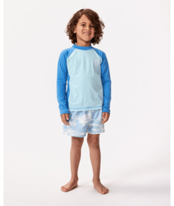 ICONS UV BRUSHED L/S-BOY - BLUE GUM