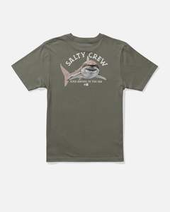 Salty Crew: LURKING BOYS SS TEE - DUSTY OLIVE