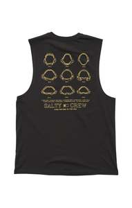 Salty Crew: JAWBONE MUSCLE TANK - VINTAGE BLACK