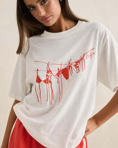 Tees 1: MELIA OVERSIZED T-SHIRT - RED