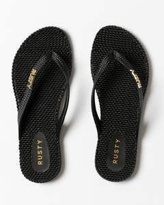 Footwear: FLIP OUT THONG - BLACK 1
