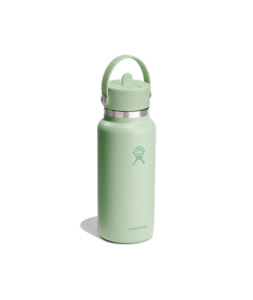 Drink Bottles: 32 Oz Wide Flex Straw Cap - Aloe