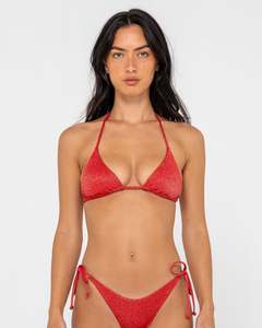 SHIMMY MULTIWAY BIKINI TOP-RED